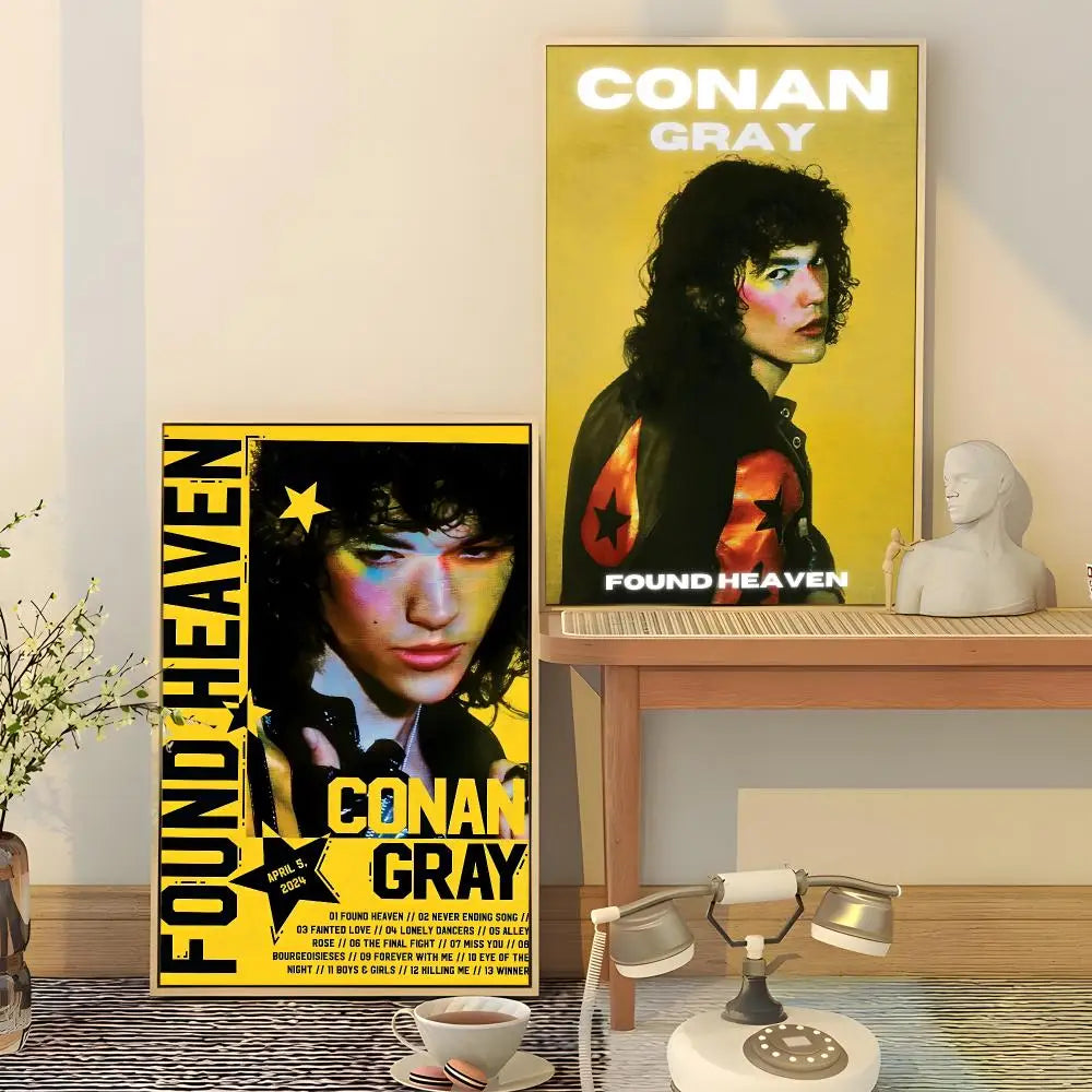 Conan Gray Poster HD Waterproof PVC Stickers – Wall Décor