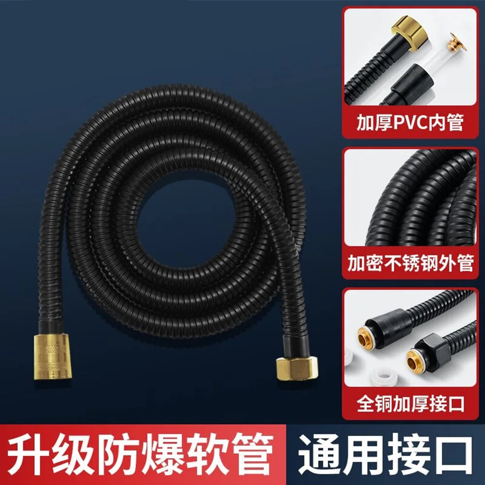 Flexible Stainless Steel Shower Hose with Brass Head | 1.5–3M