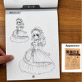 Cute Princess Sketch Coloring Book 48 Pages Anime Dress Line Drawing