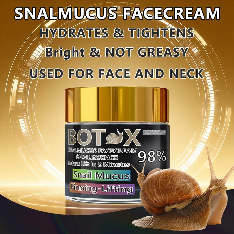 YUITIKUE 98% Snail Mucus Firming & Lifting Face Cream 60g