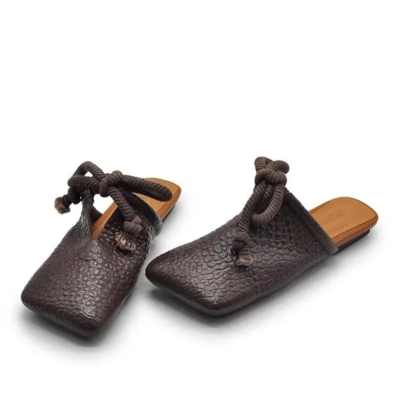 Women's Square Toe Block Heel Sandals – Summer Slip-On