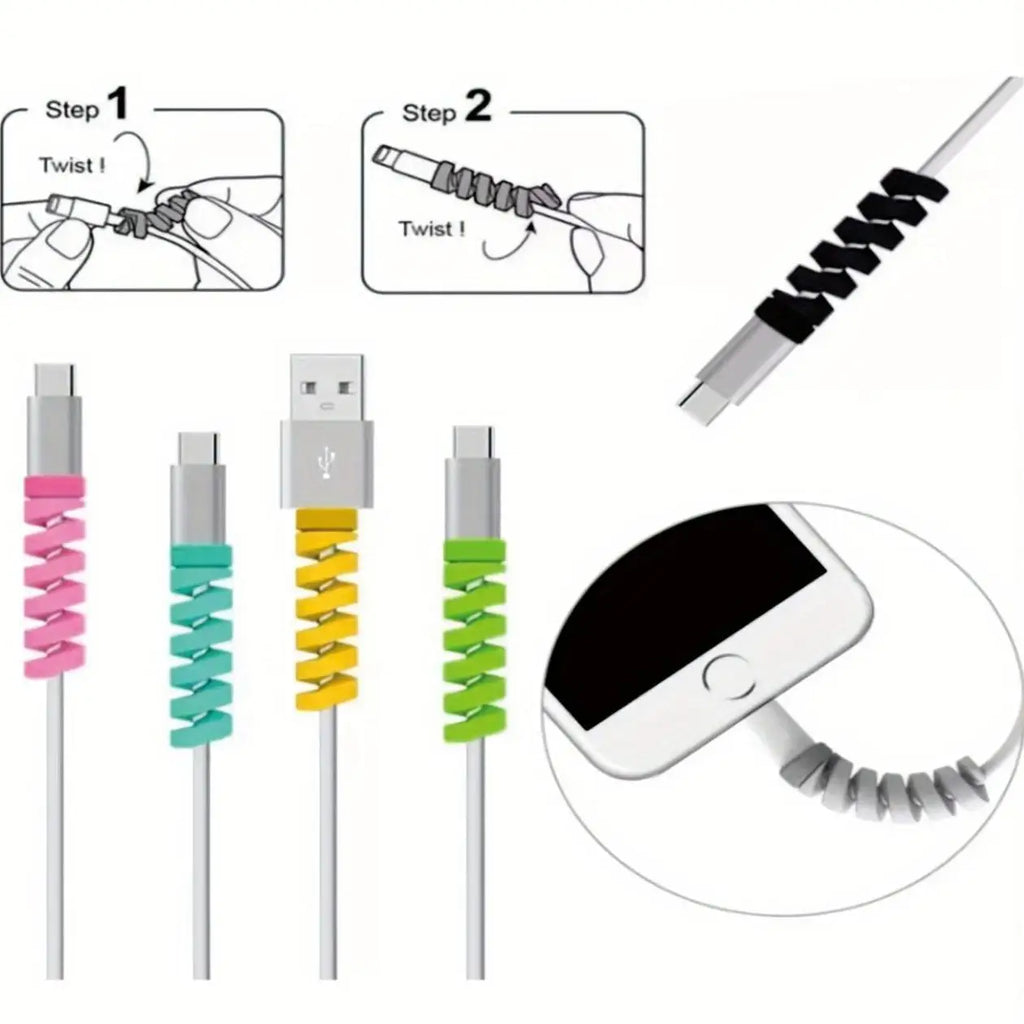 Data Cable Wired Earphone Silicone Protective Case Mobile Phone