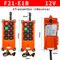 F21-E1B Crane Remote Control – 2 Transmitters + Receiver AC/DC