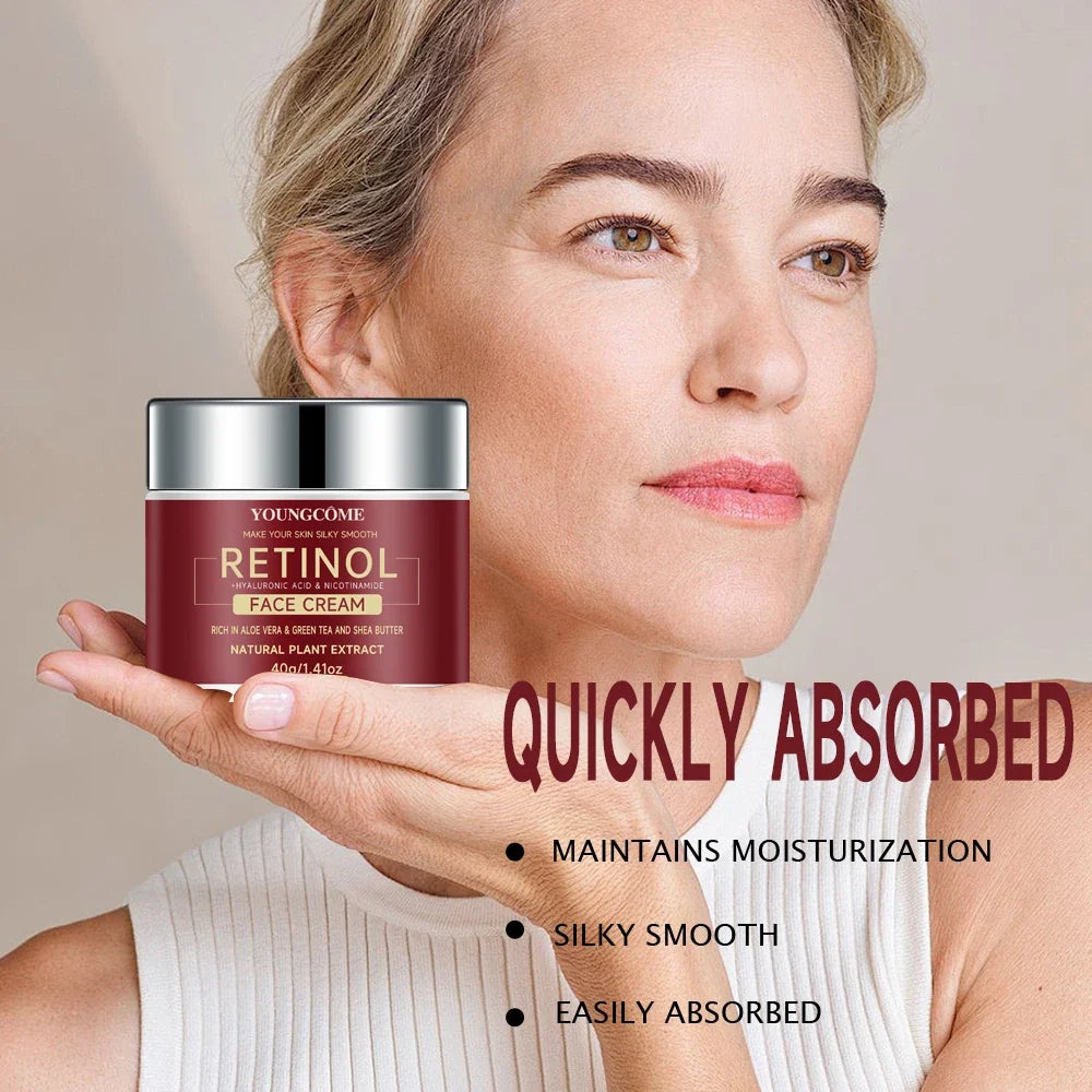 YOUNGCOME Retinol Hyaluronic Acid Aloe Cream SAMPLE 3-in-1 Anti-aging
