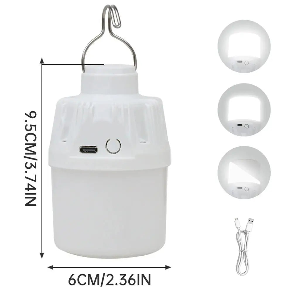 USB Rechargeable LED Camping Lantern – 3 Modes, Waterproof