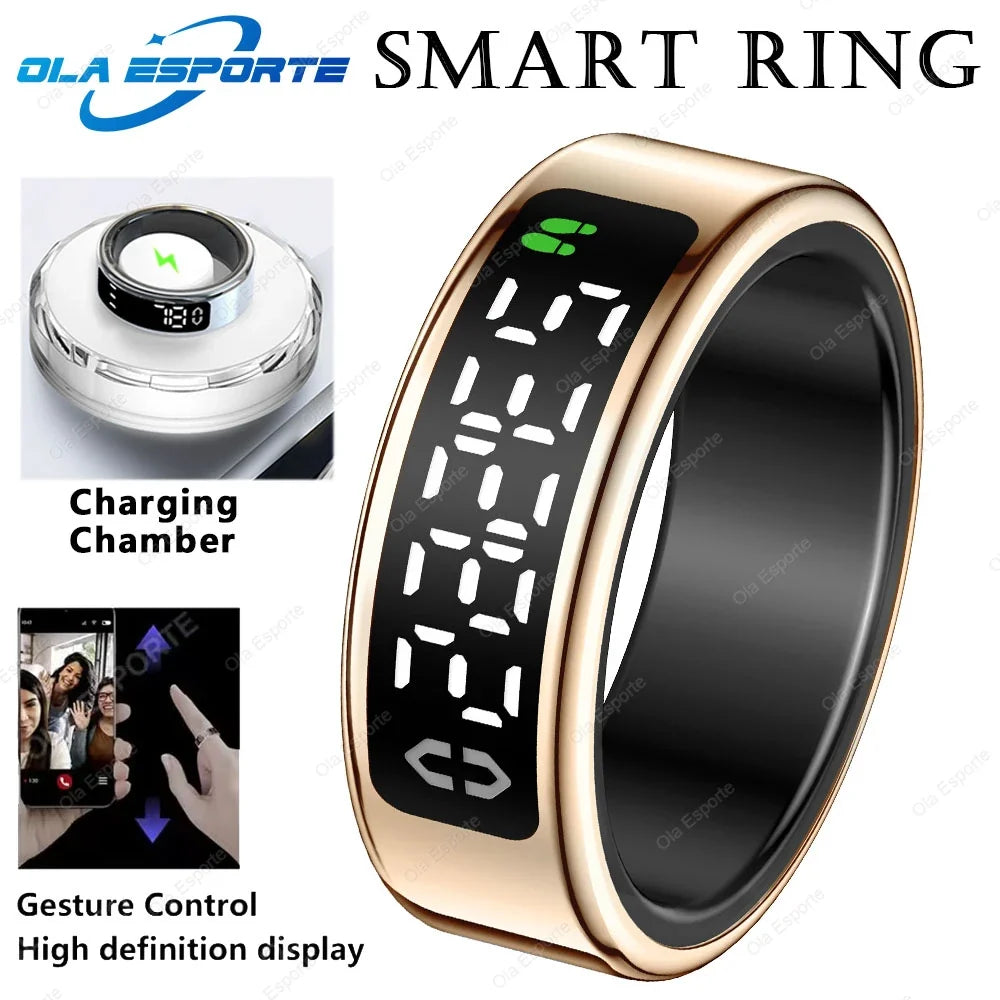 Smart Ring | Heart Rate, Sleep & SpO₂ Monitor + Display