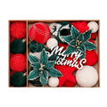 38-Piece Velvet Christmas Ball Ornaments – Mixed Color Set