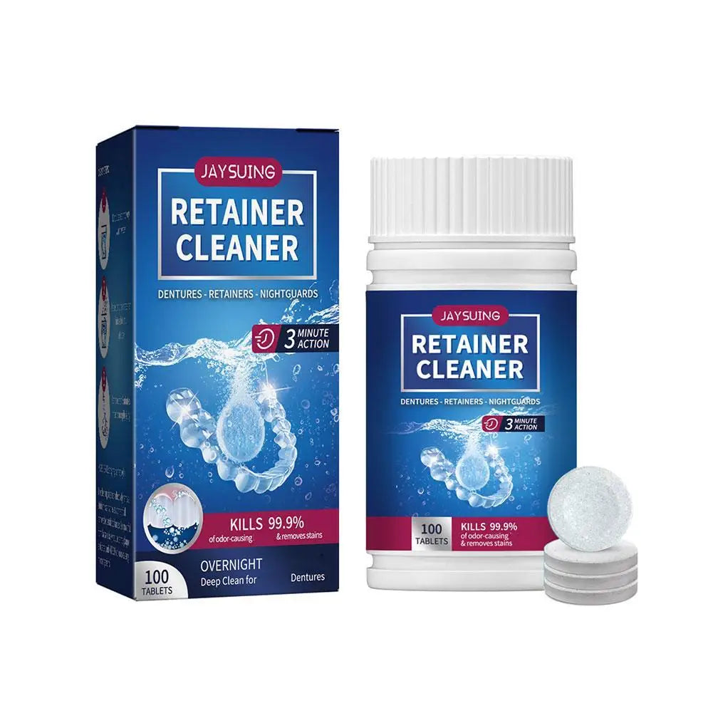 Eelhoe Denture Cleaning Tablets | Whitening & Fresh Breath 100 Tabs