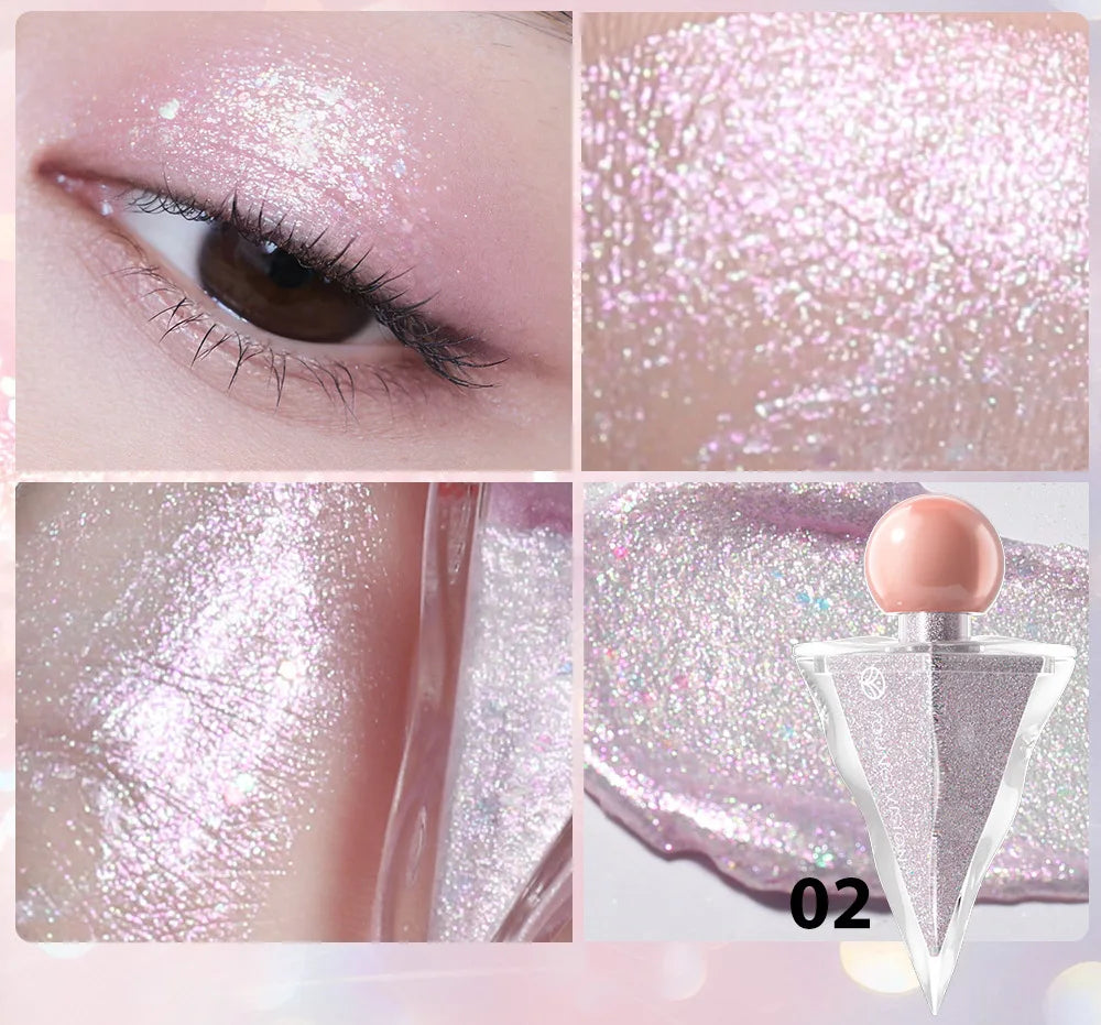 6-Color Shimmer Liquid Eyeshadow | Pearl Glitter Sparkle