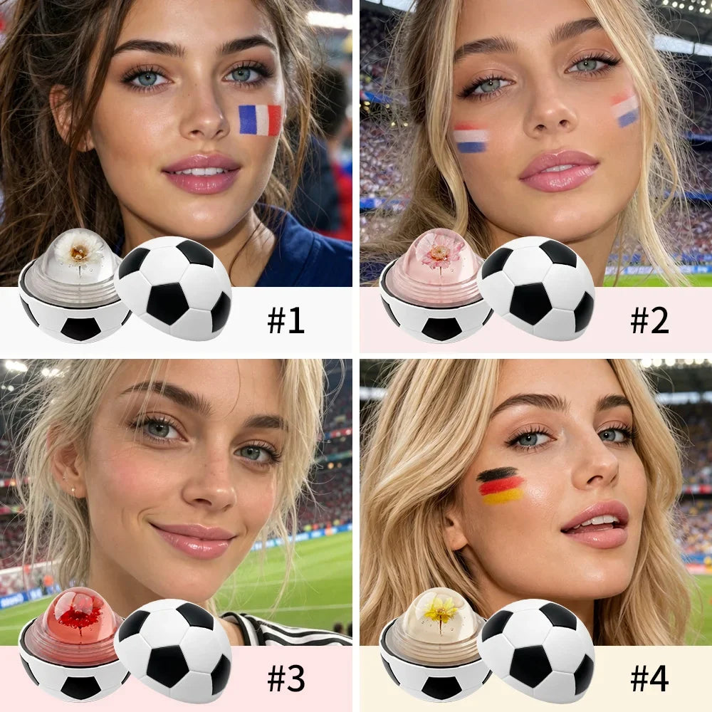 Soccer Ball pH Color-Changing Lip Balm – Hydrating Tinted