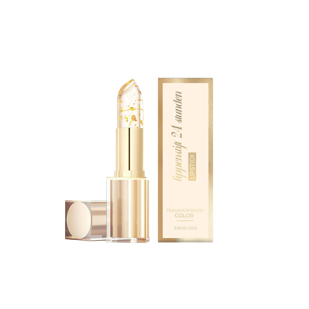 Gold Foil Color-Changing Lipstick | Hyaluronic Acid Lip Balm