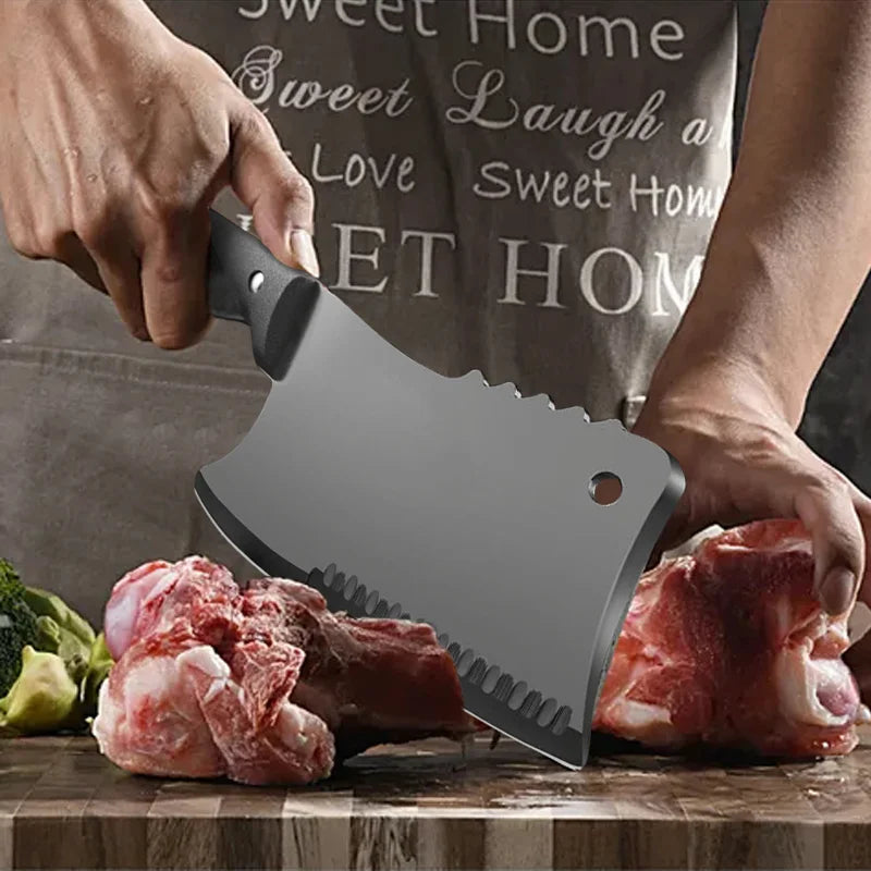 PLYS Meat Cleaver – Heavy Duty Stainless Steel Butcher Knife