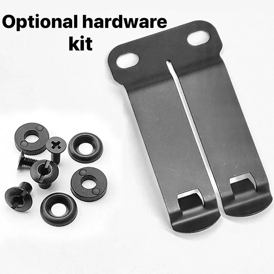 Stainless Steel Belt Clip for Knife Sheath & Holster | Style K