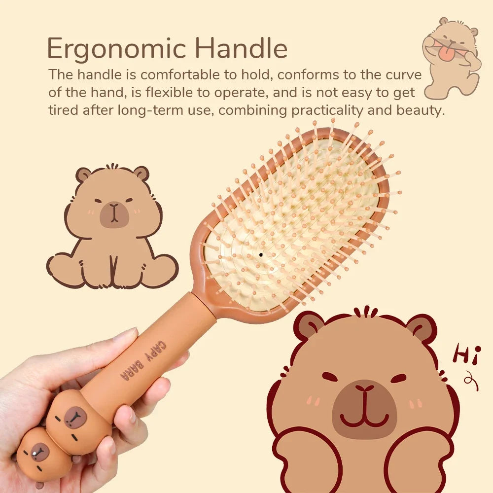 Cartoon Airbag Cushion Comb – Detangling & Anti-Static for Girls