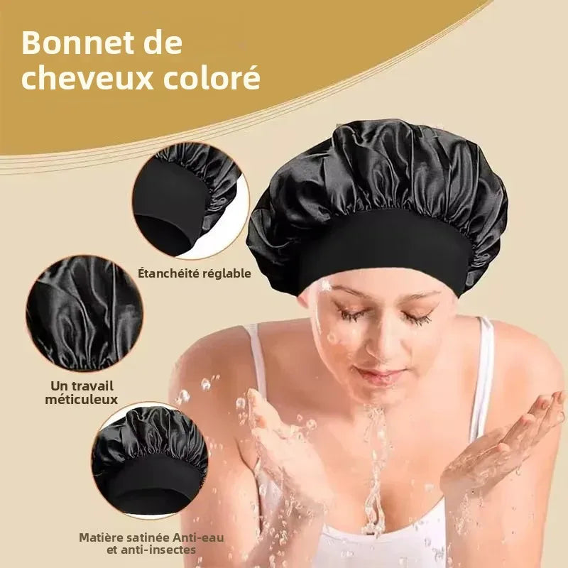 Satin Silk Sleep Bonnet | Large Hair Wrap for Long & Curly Hair