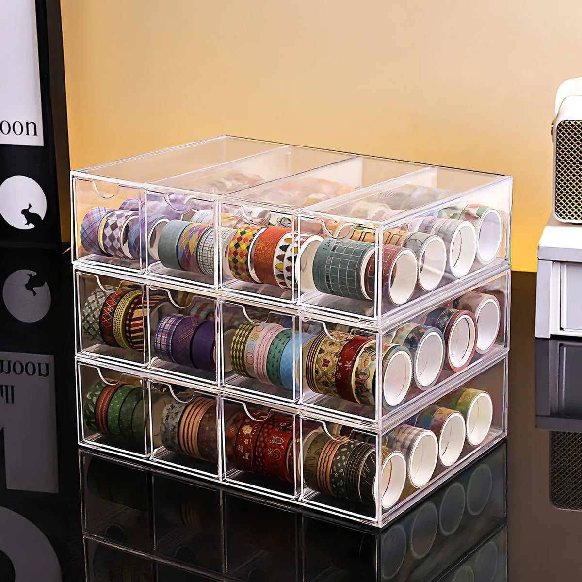 Drawer Sticker Hand Account Countertop Storage Box Stackable