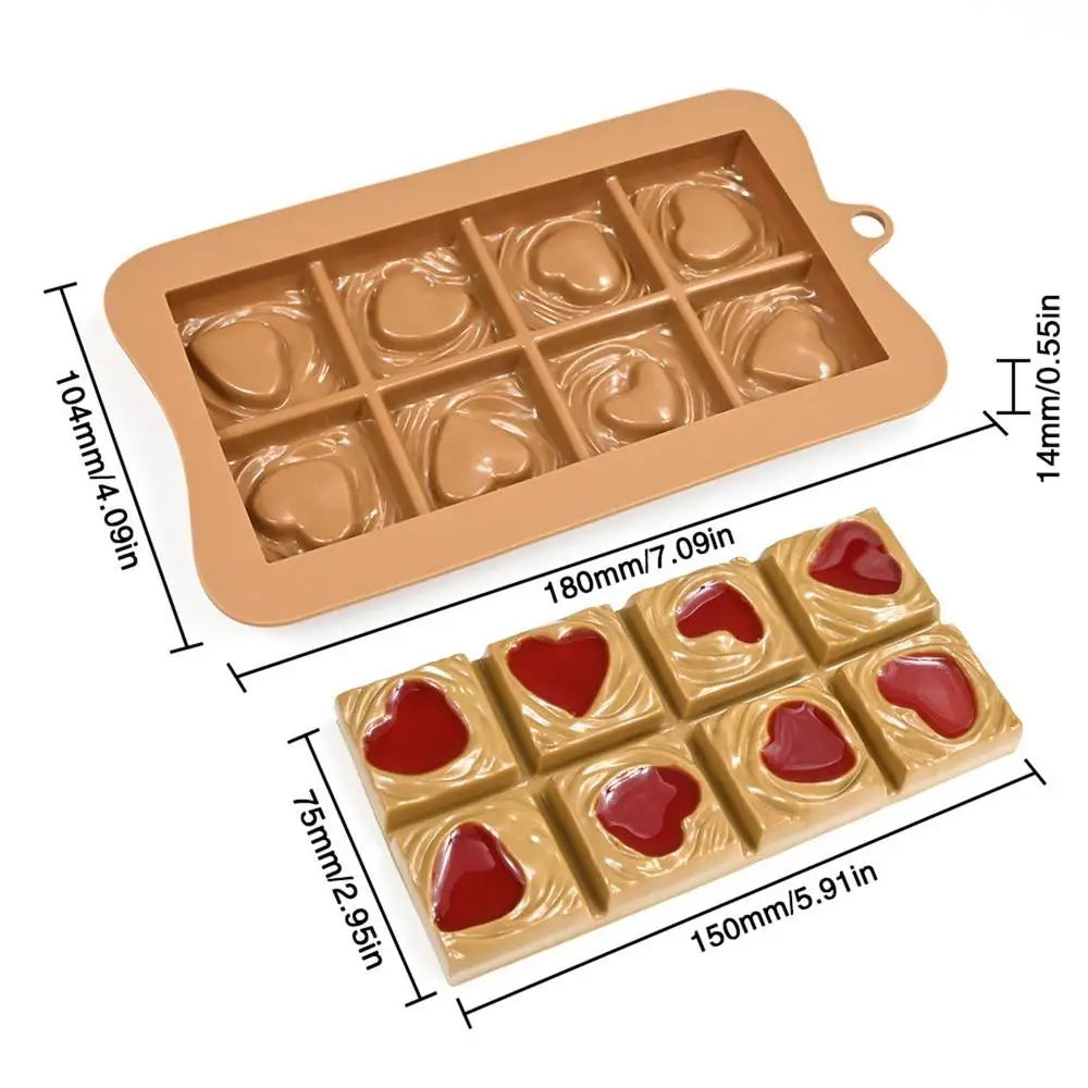 Food Grade Silicone Chocolate Bar Molds – Break-Apart Candy Kit
