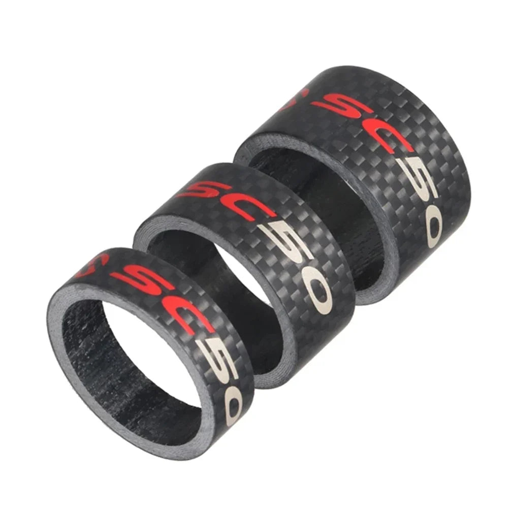 3K Carbon Fiber Headset Spacers 10/15/20mm – 1-1/8" Bike