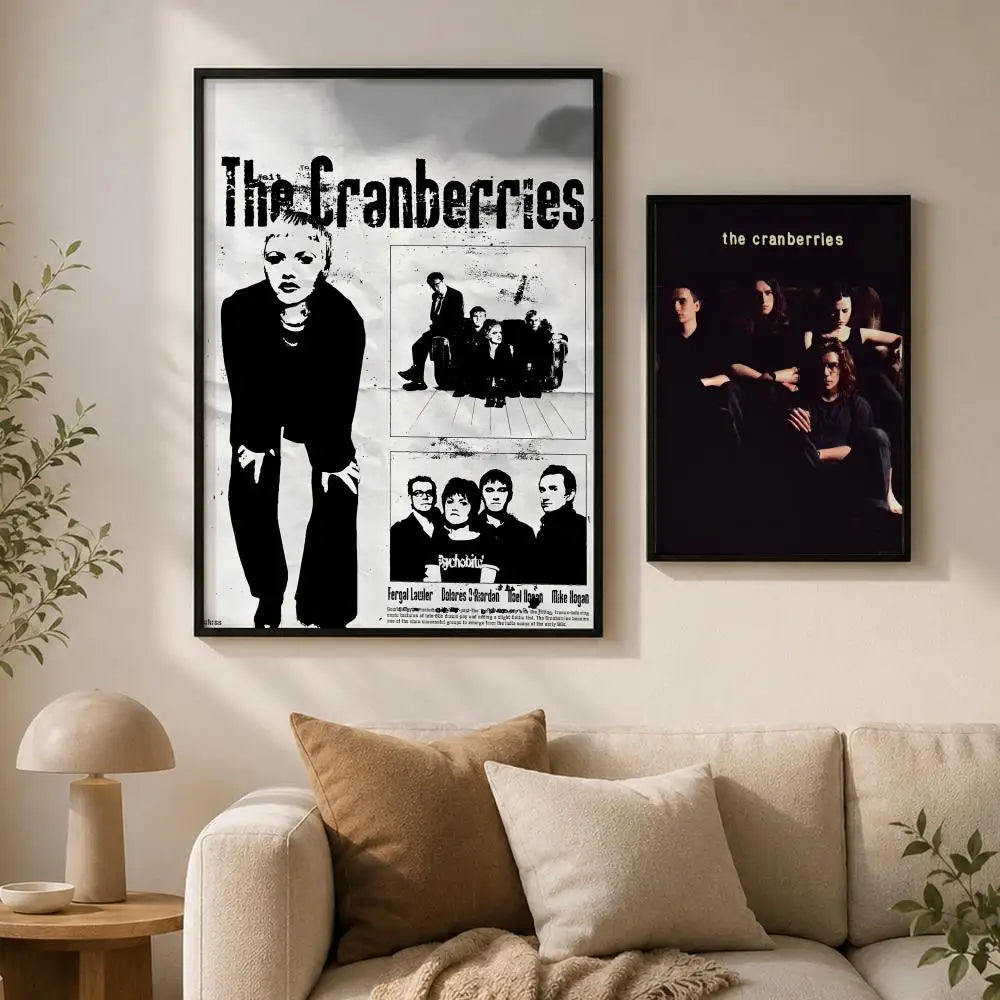 The Cranberries Peel-and-Stick PVC Wall Poster – HD Music Art