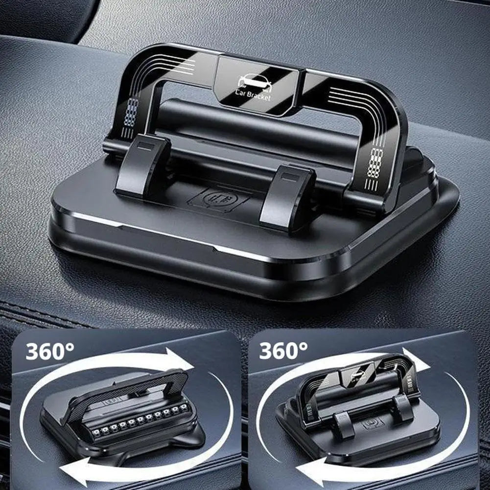 360 Rotation Car Phone Holder Number Plate Universal Dashboard Auto