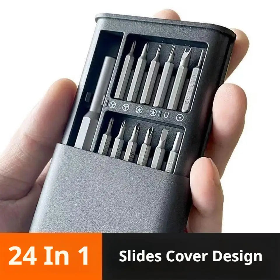 25-in-1 Precision Screwdriver Set – Torx, Hex & Flat Bits