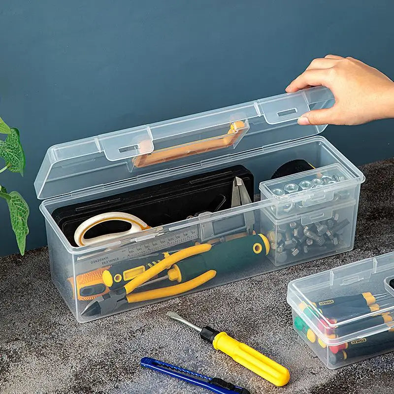 Multi-Compartment Tool Storage Box – Hardware & Screw Organizer