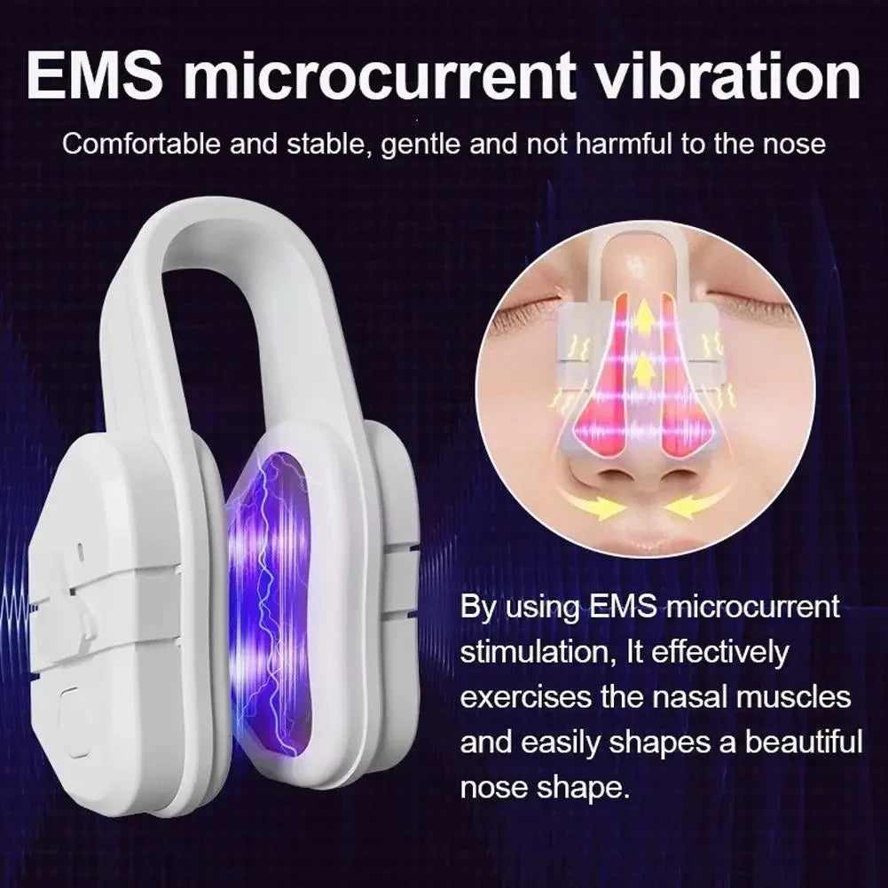 EMS Nose Shaper Sculpting Massager Clip | Microcurrent Pulse