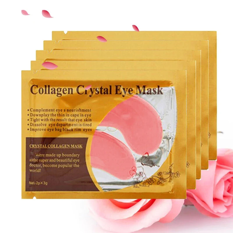 BIOAOUA Gold Collagen Eye Masks – 20 Pairs Anti-Dark Circle