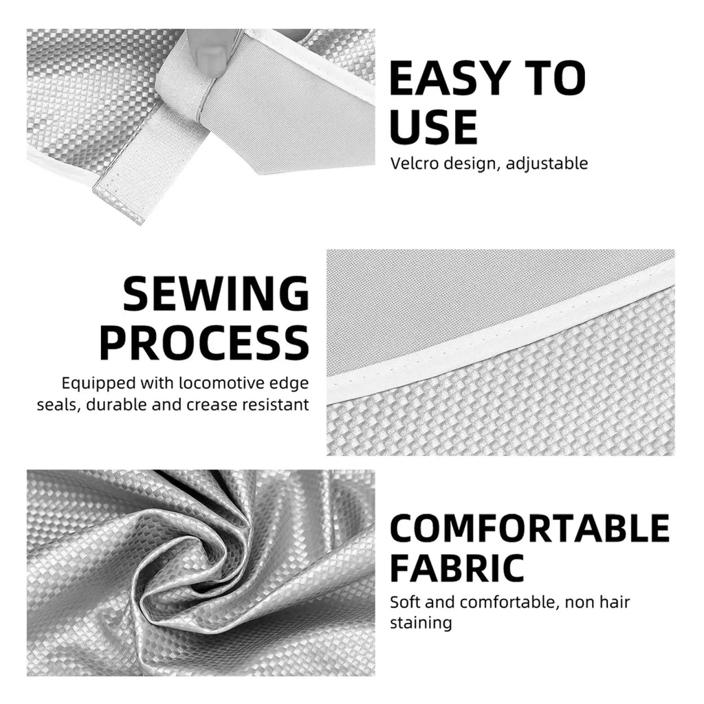 Waterproof PU Leather Hair Coloring Cape | Salon Barber Shawl