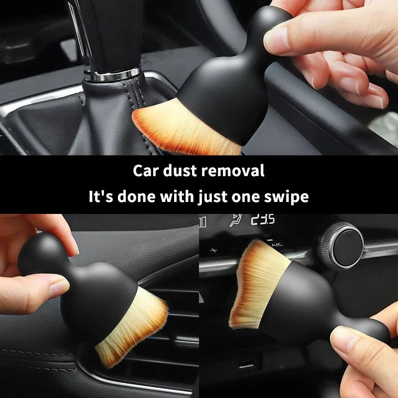 Car Interior Cleaning Brush – Curved Soft Vent Dust Sweeper