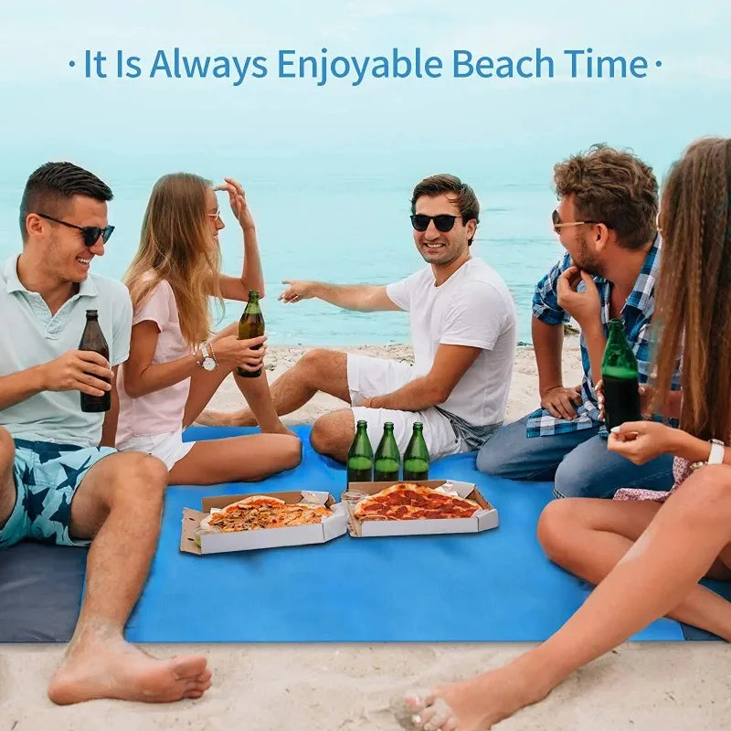 Waterproof Foldable Beach Blanket – Portable Outdoor Picnic Mat