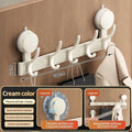 No-Drill Suction Cup Wall Hooks | 8-Hook Heavy Duty Organizer