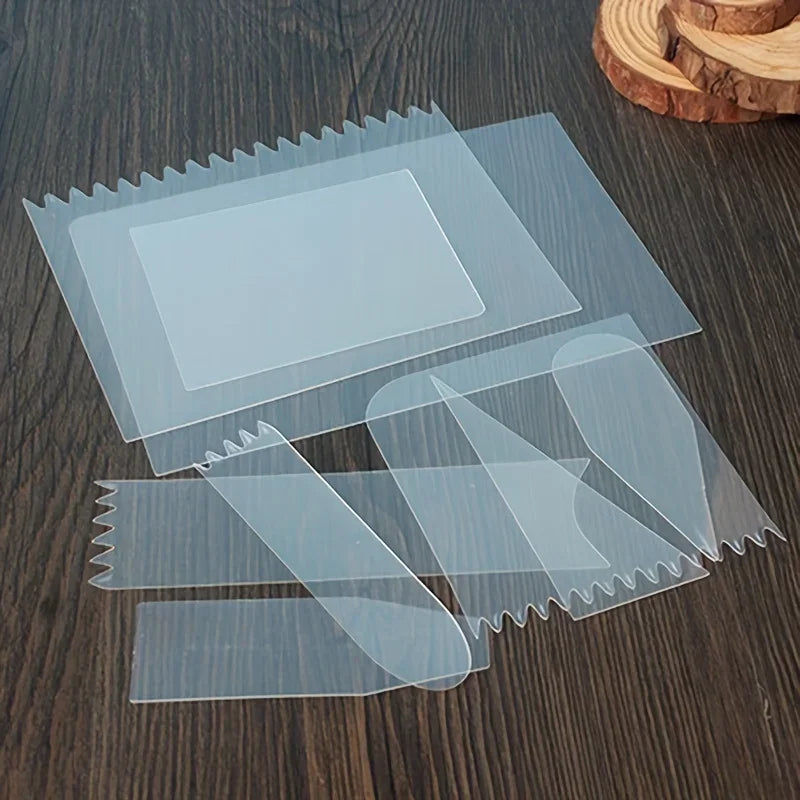 9-Piece Baking Tools Set – Cake Scraper, Spatula & Pastry Mold