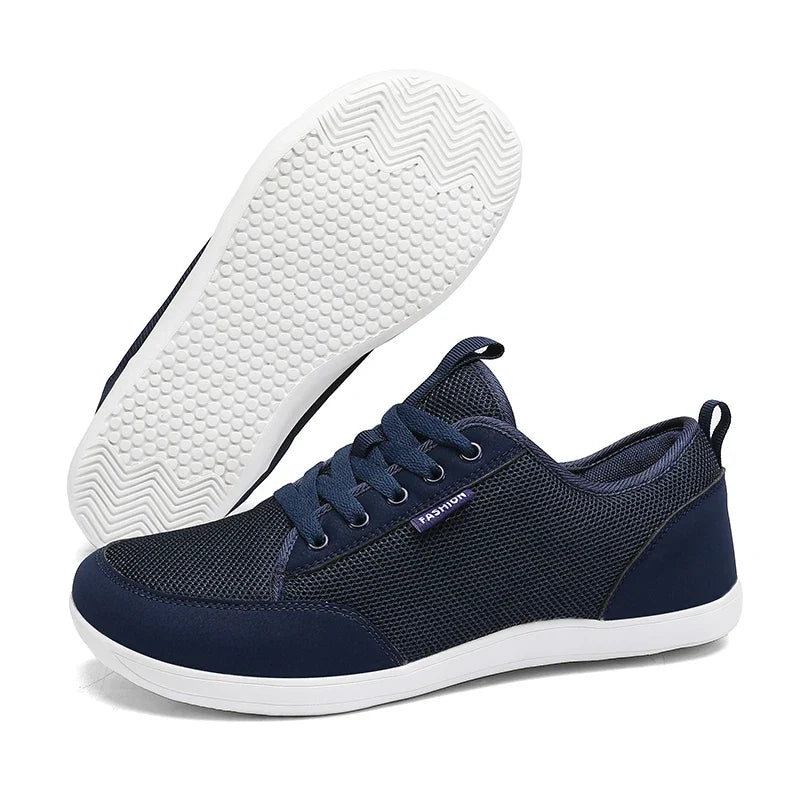 ZULIWAGN Men's Breathable Mesh Walking Shoes | Wide Fit