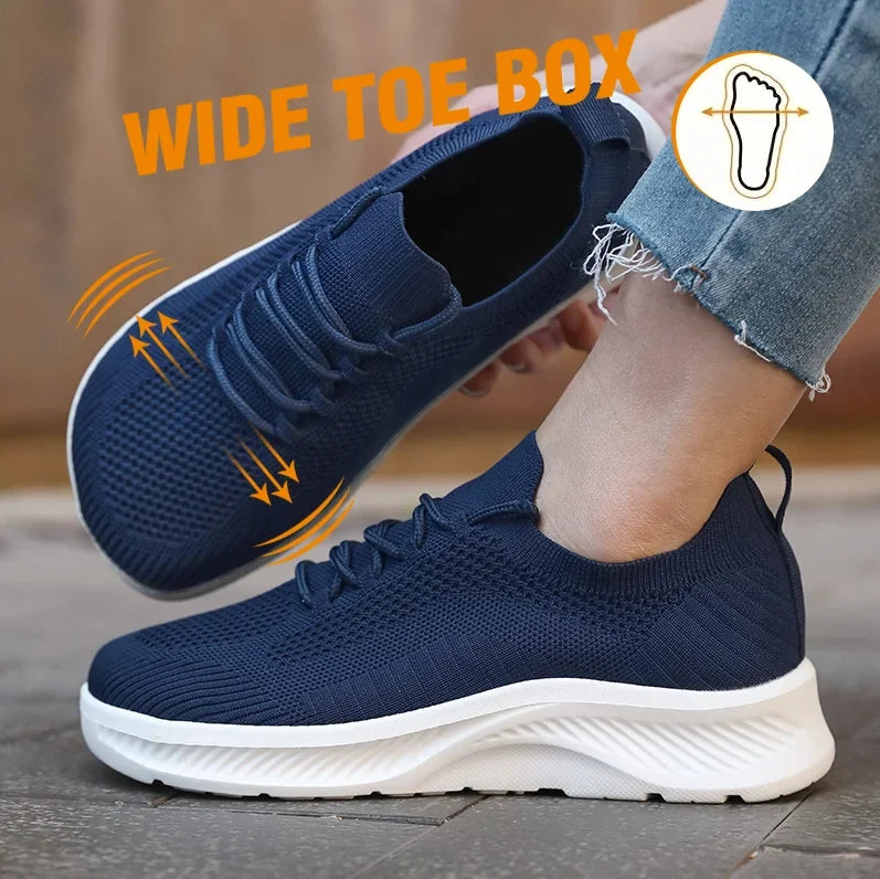 DQTBE Barefoot Wide Toe Box Slip-On Mesh Shoes Men & Women
