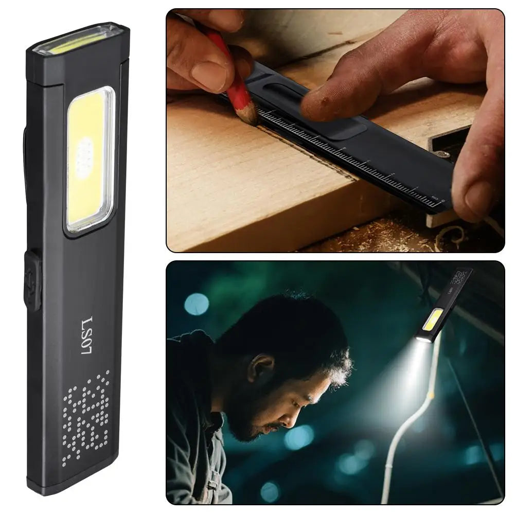Mini Magnetic LED Pocket Flashlight – 800LM, 6 Modes, USB-C