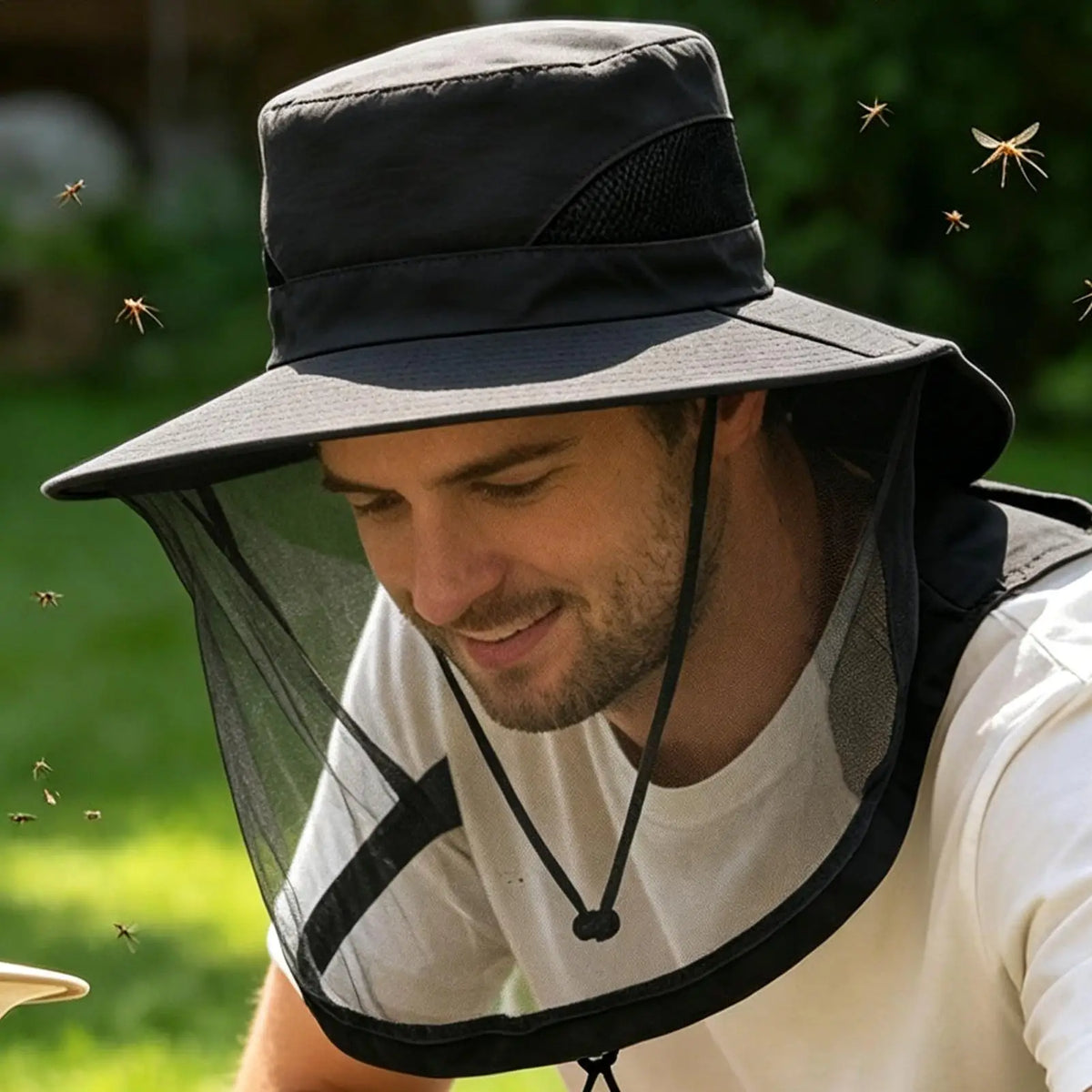 UV Sun Hat with Neck Flap & Mesh | Fishing Hiking Bucket Hat