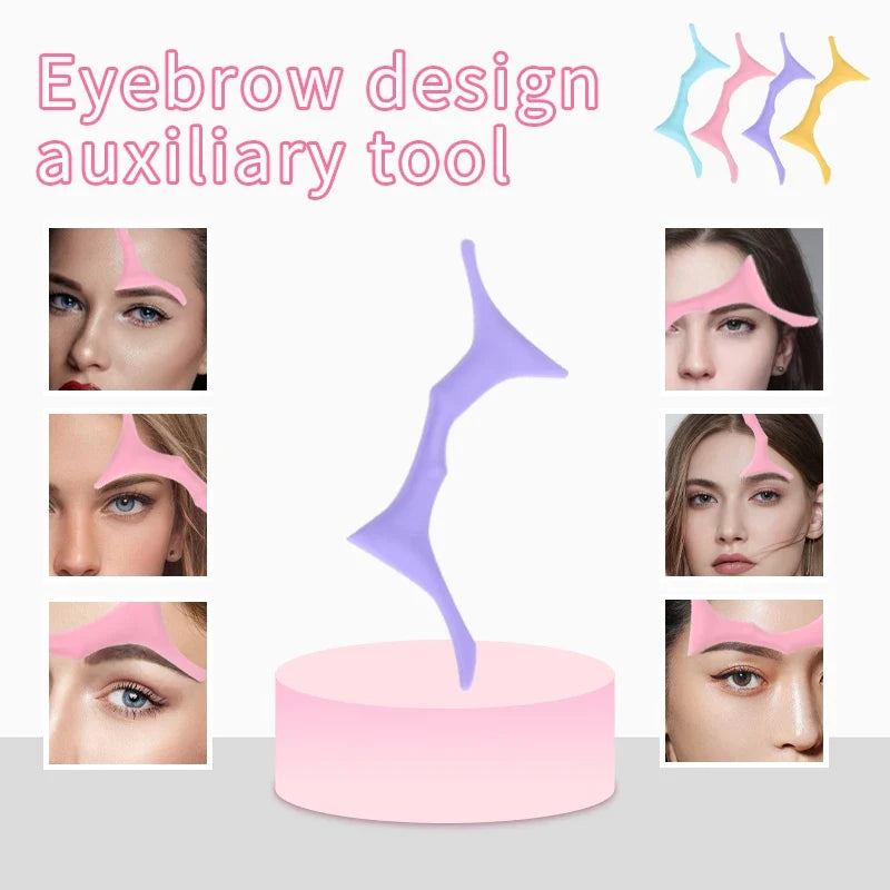 Silicone Eyebrow Stencil Kit – 6 Reusable Brow Templates