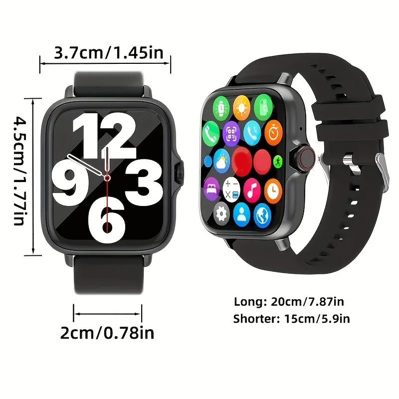 LOMAXFR Smart Watch – Wireless Calling, Multi-Sport, iOS & Android