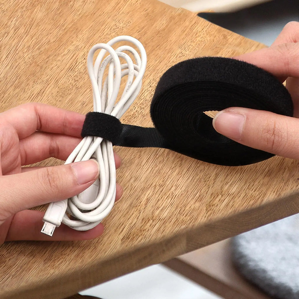 Desk Cable Management Self Adhesive Adjustable Nylon Wire Fastener