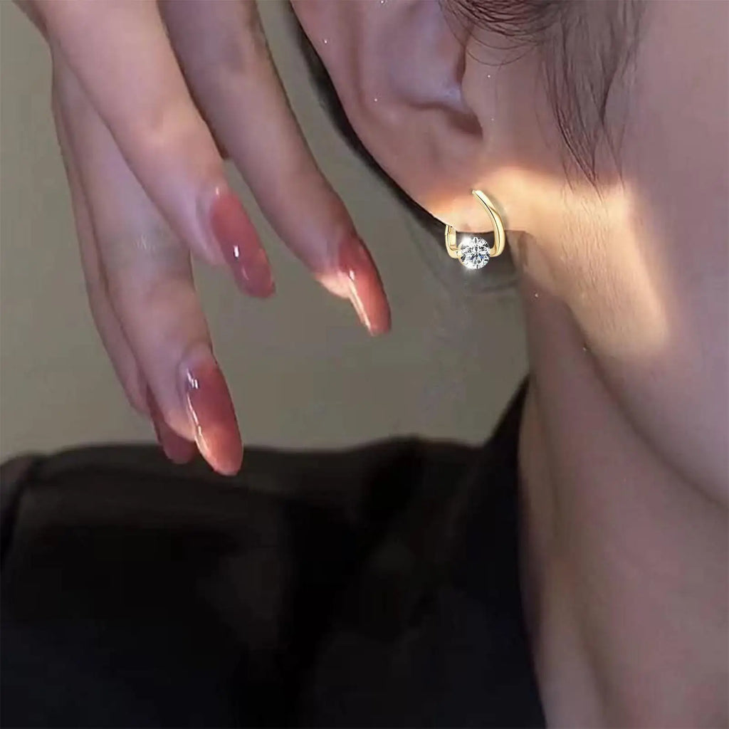 Germanium Magnetic Hoop Earrings – Silver & Gold Gift Jewelry