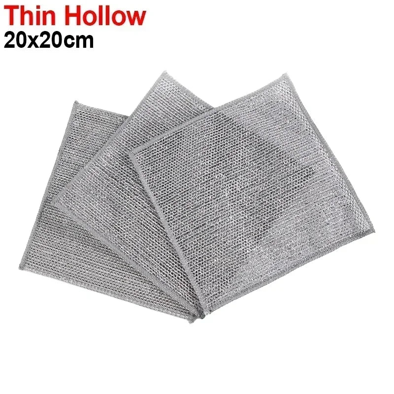 Microfiber Grid Cleaning Cloths | Kitchen Dishcloths 1–10 Pack