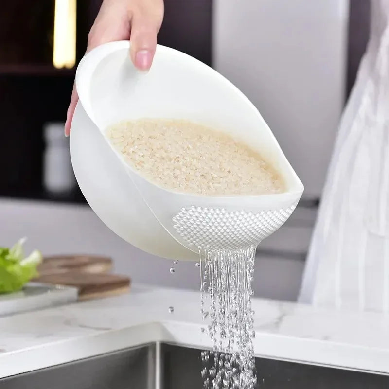 Food Grade Plastic Rice Strainer & Vegetable Wash Basket