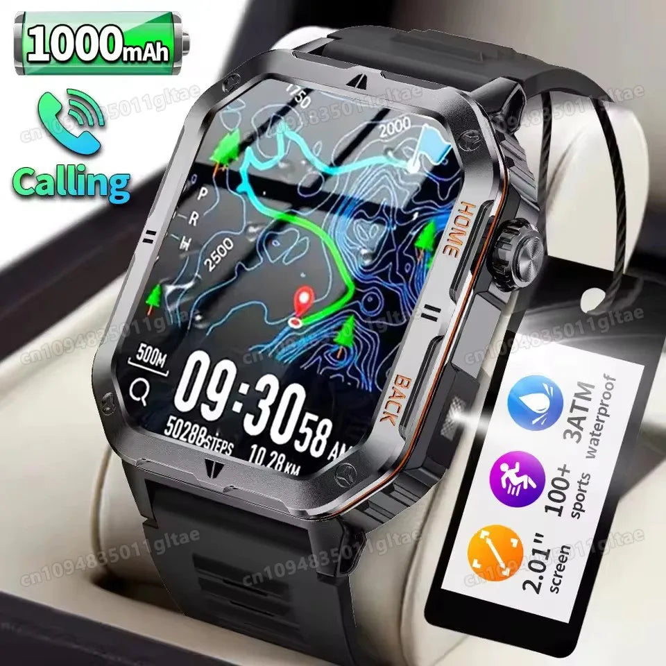 2026 Men Smart Watch Bluetooth Call Sleep Heart Rate Health Monitor