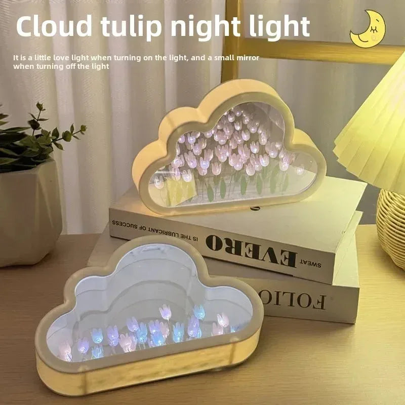 Cloud Tulip DIY Nightlight Kit – Romantic Mirror Atmosphere Lamp