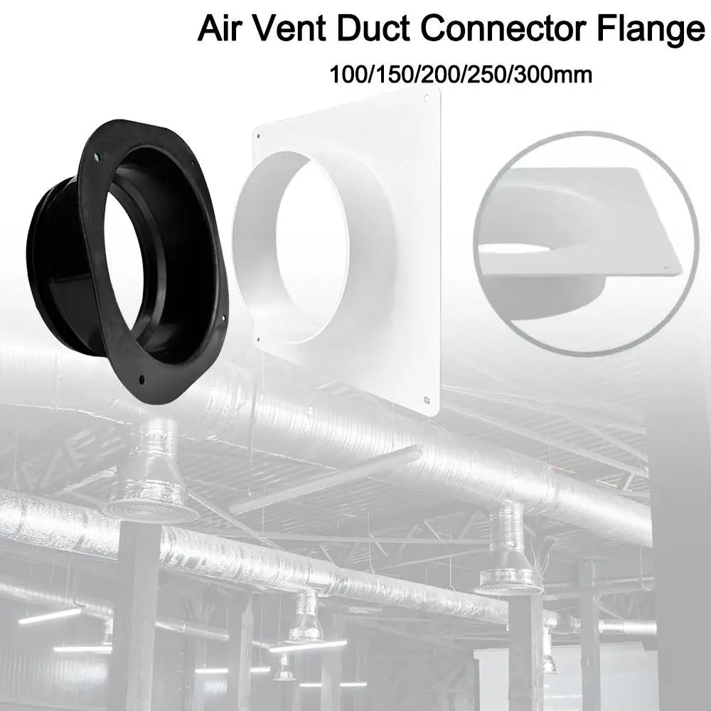 Plastic Vent Pipe Adapter Flange Connector Wall-mounted Square Round