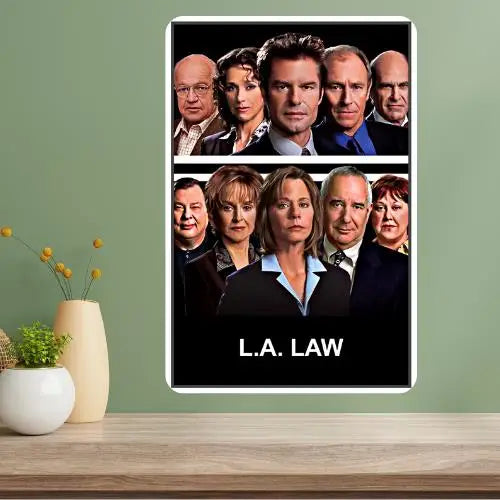 LA Law Classic TV Show Metal Poster Sign | Vintage Wall Art