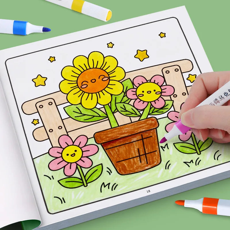 Children's Painted Painting Book Cozy Friend Cute Comfy Coloring
