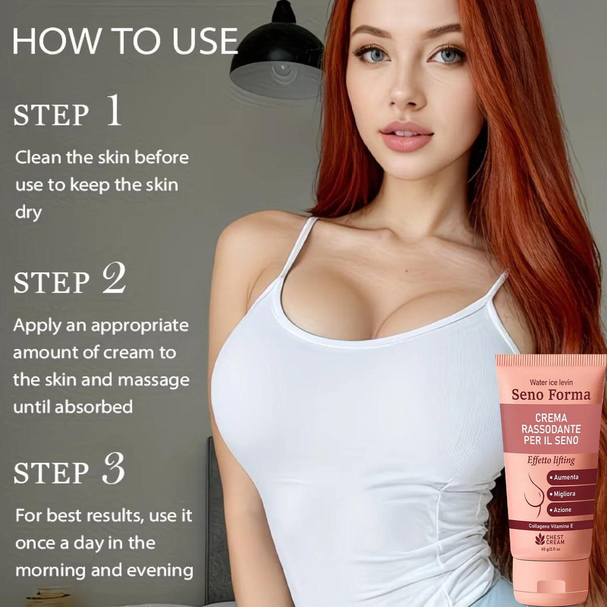 Collagen & Vitamin E Bust Firming Cream | 60g Moisturizer