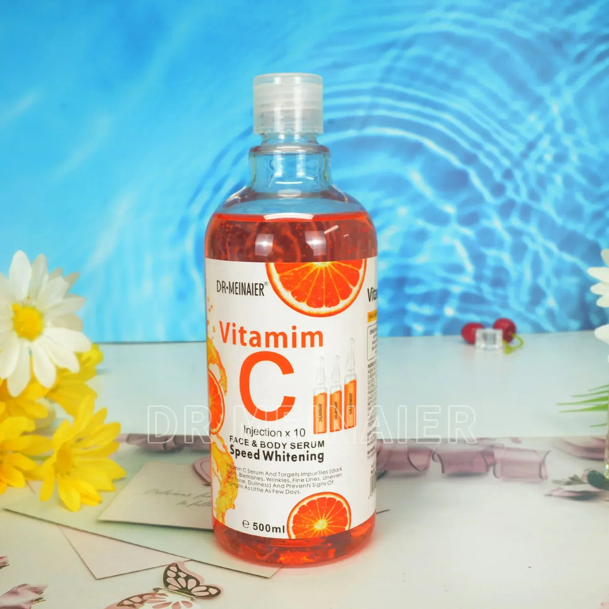 500ml Vitamin C Hyaluronic Acid AHA Face & Body Serum